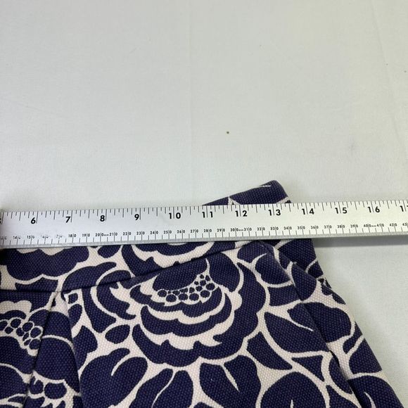 Boden Women's Petite Size 4 Petite Multicolor Floral A-Line Pleated Mini Skirt - Picture 6 of 7